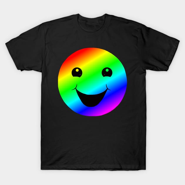 Happy Rainbow Smile T-Shirt by Art by Deborah Camp